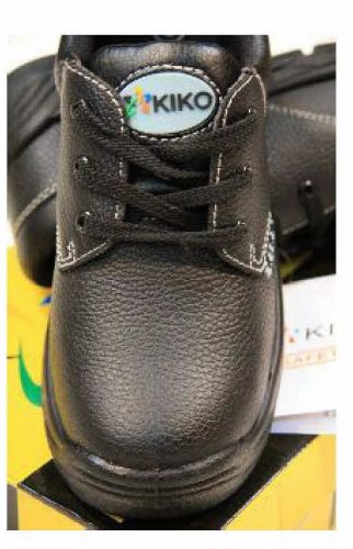 KIKO  รองเท้าเซฟตี้ หนังวัว ฟอกนิ่ม สีดำ มาตรฐาน CE